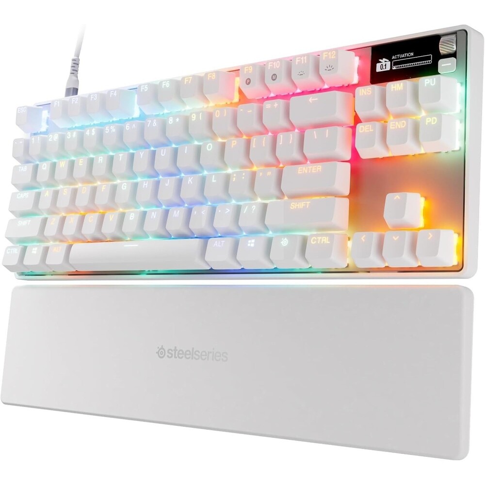 SteelSeries Apex Pro TKL Gen 3 OmniPoint 3.0 RGB Gaming Keyboard White